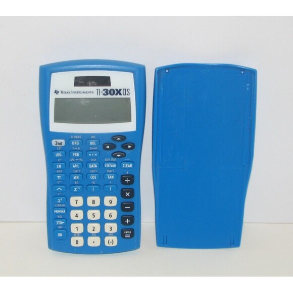 Texas Instruments TI-30X IIS Blue Scientific Calculator Tested Works - Picture 1 of 2